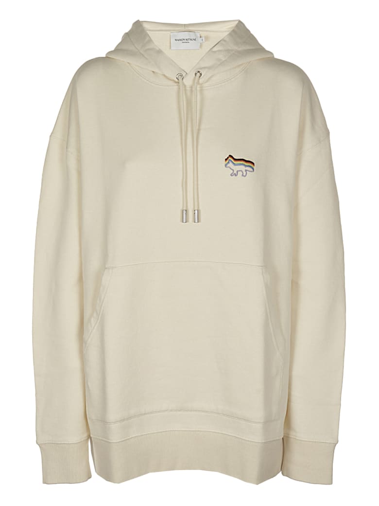 Maison Kitsuné Gradient Rainbow Hoodie - LATTE