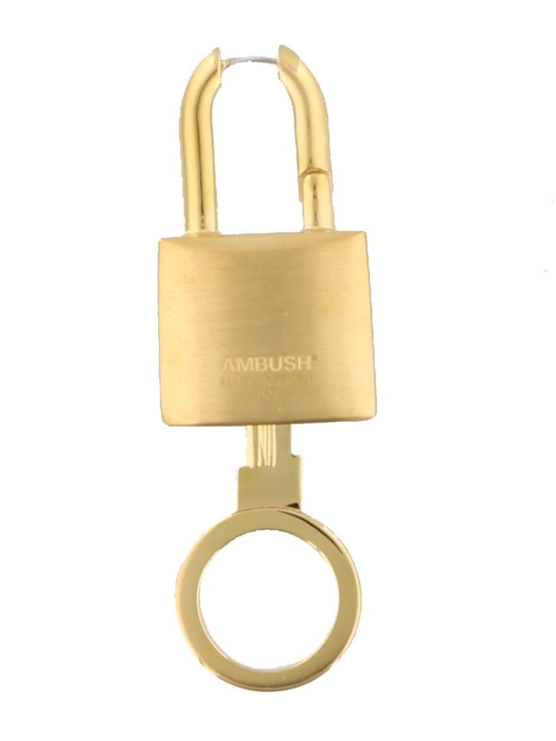 AMBUSH Lock Key Earrings - Gold