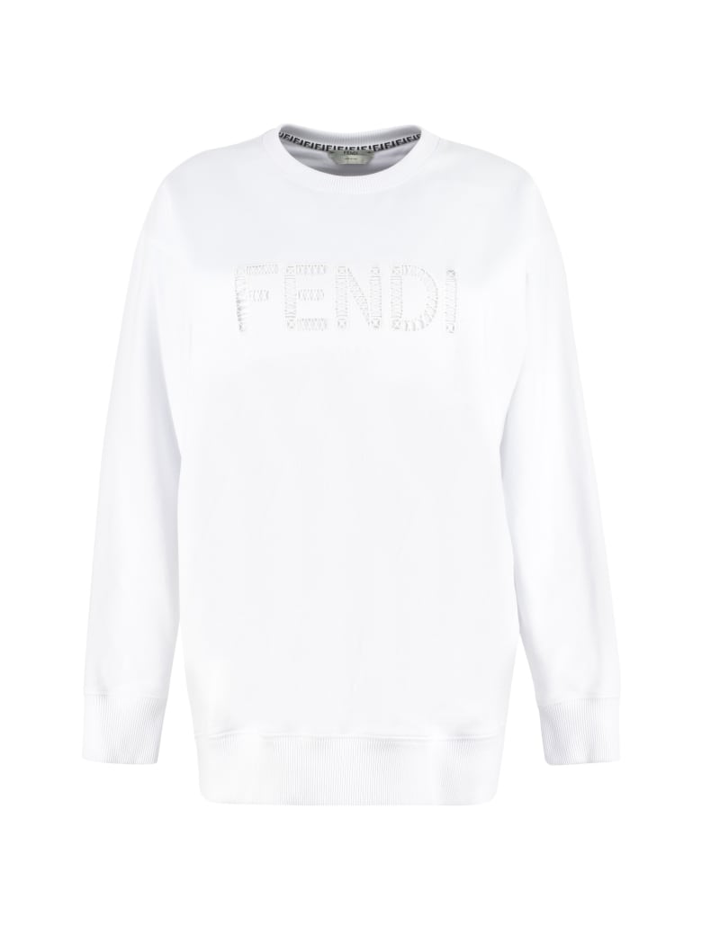 Fendi Logo Sweatshirt - White