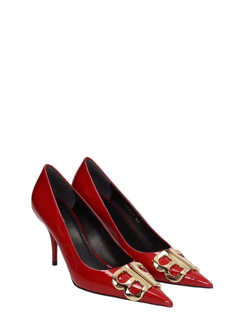 balenciaga red pumps