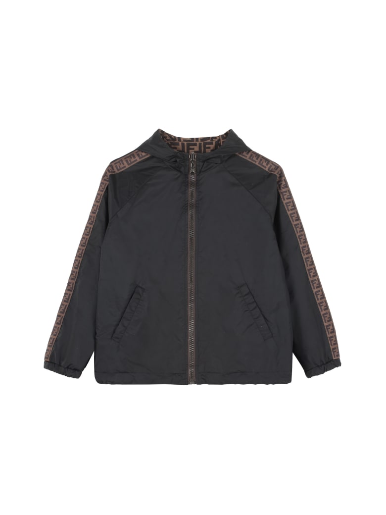 Fendi Reversible Windbreaker-jacket - black