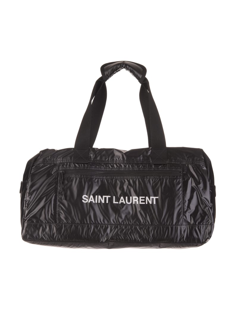 Saint Laurent Black Duffle Nuxx Bag - Nero/argento