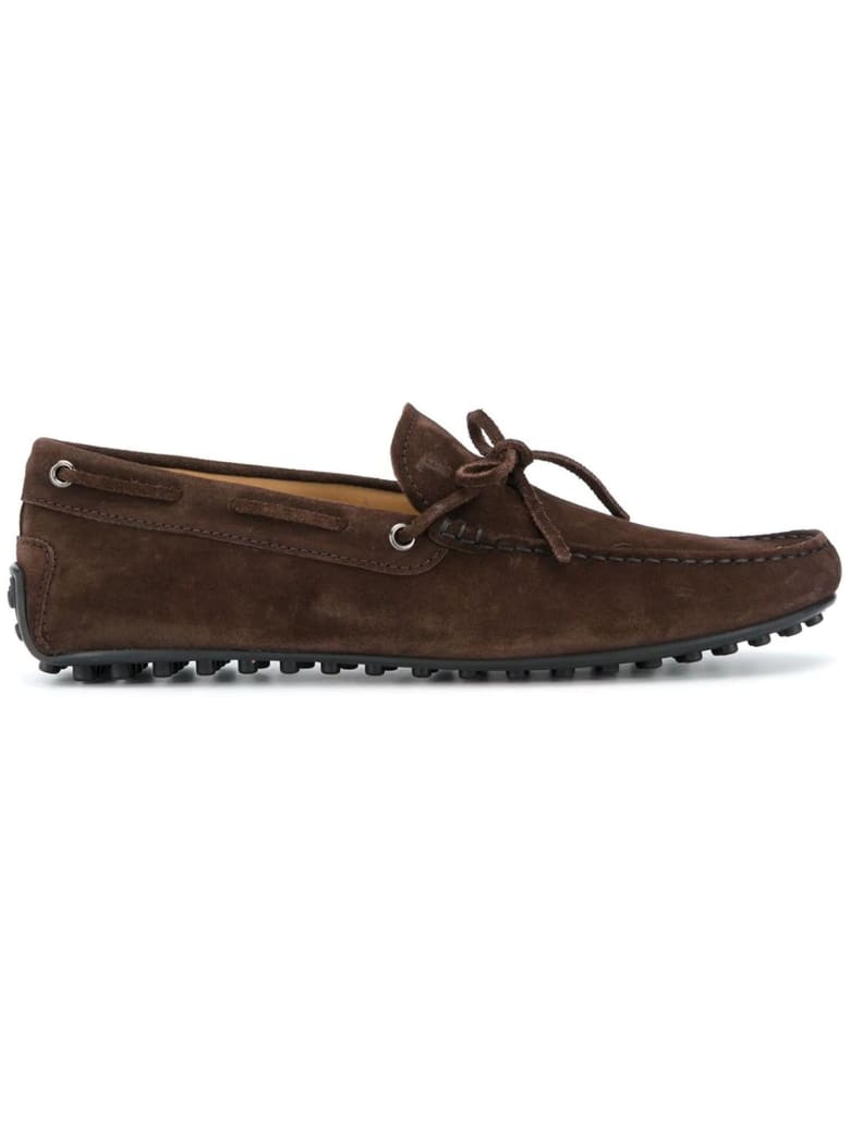 Tod's Brown Suede Gommino - Testa Di Moro
