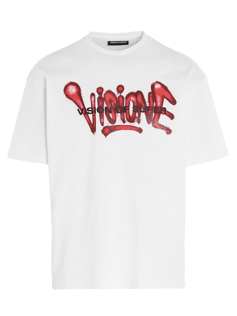 Vision of Super 'spray' T-shirt - Bianco