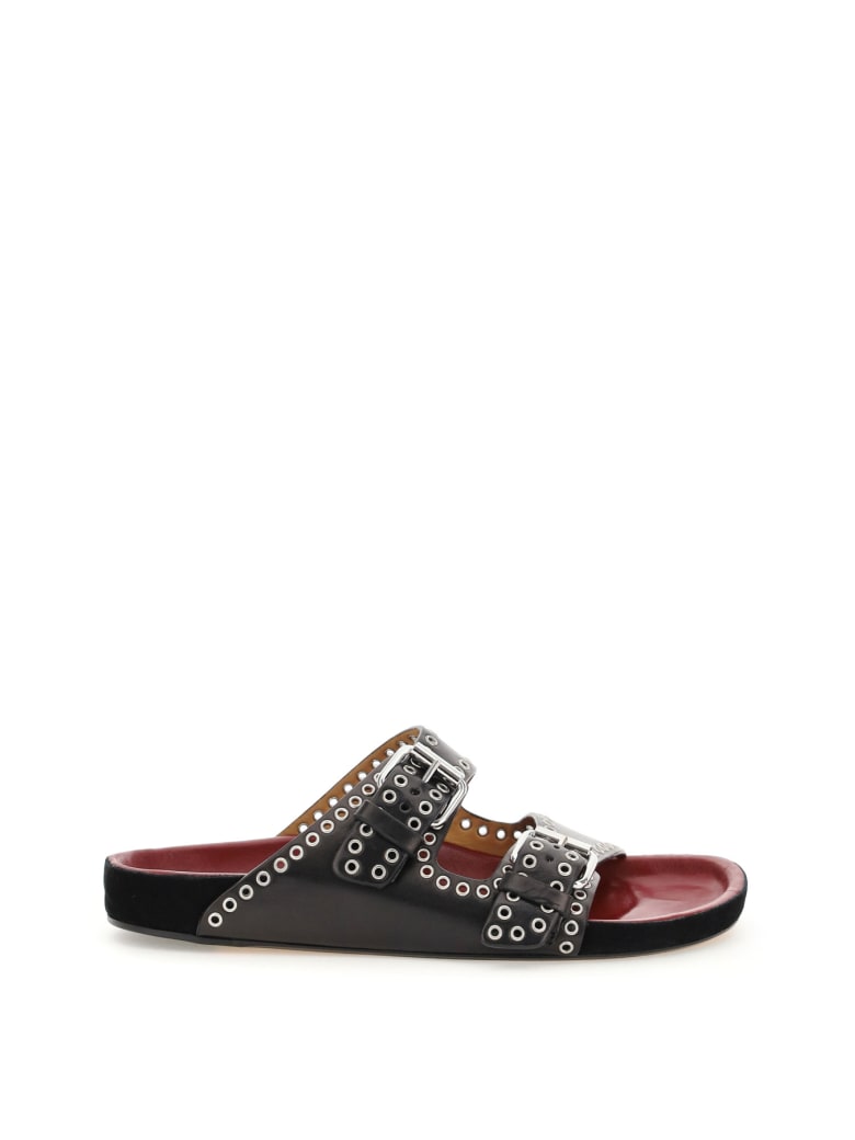 Isabel Marant Lennyo Studded Mules - BLACK (Black)
