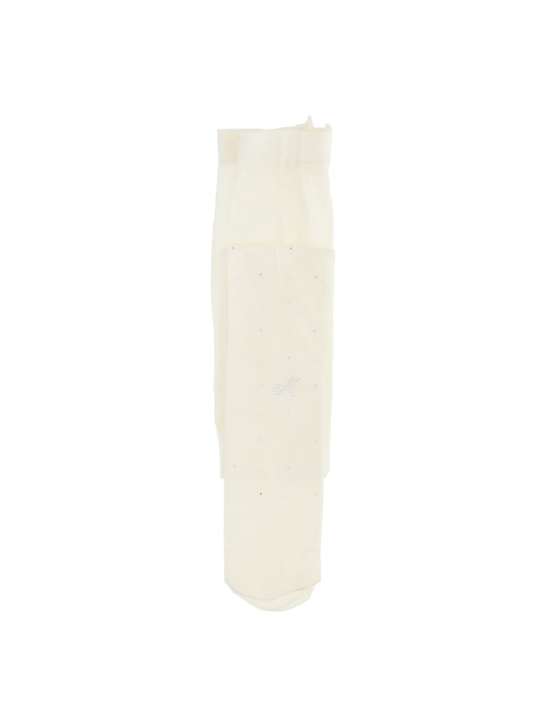 Monnalisa Microfiber Collant - Beige