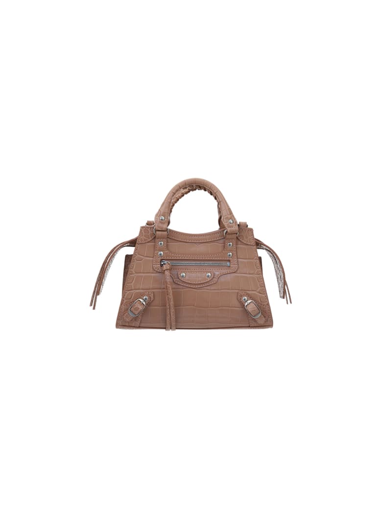 Balenciaga Mini Neo Classic Handbag - Nude beige
