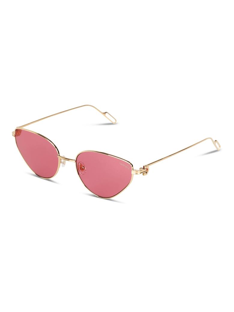 Cartier Eyewear CT0155S Sunglasses - Gold Gold Red