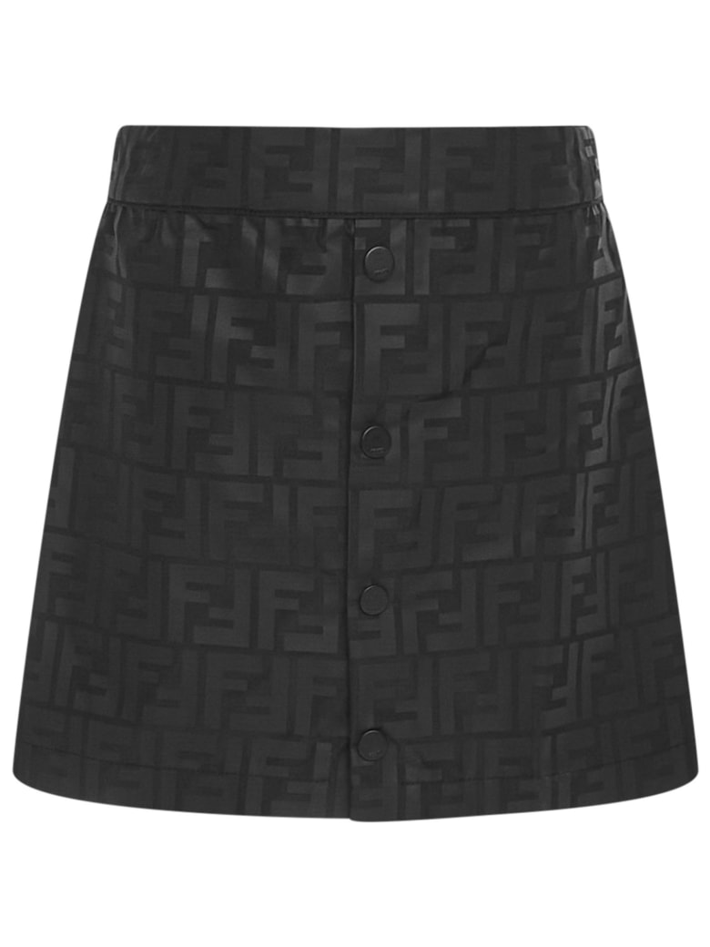 Fendi Kids Mini Skirt - Black