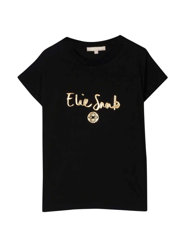 Elie Saab Black Girl T-shirt - Nero/oro