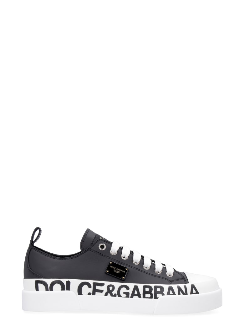 Dolce & Gabbana Leather Sneakers - black
