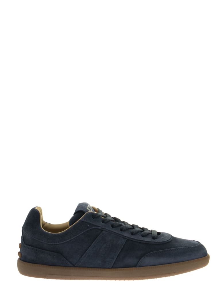 Tod's Sneakers In Suede - Blue