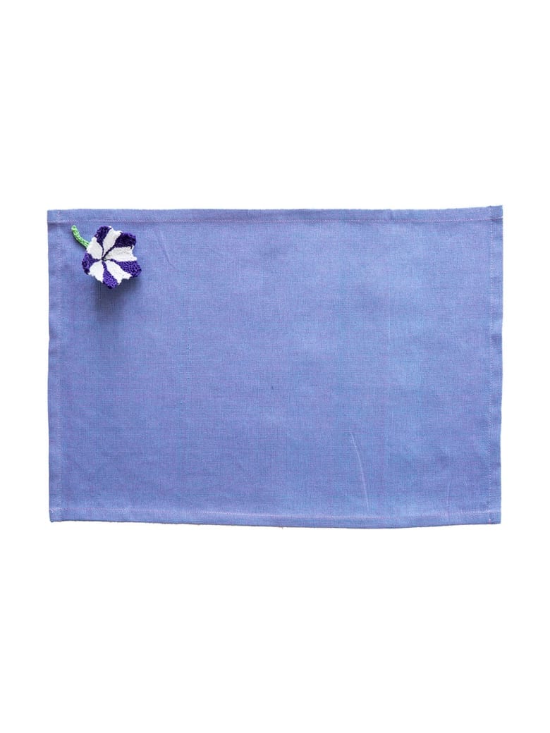 Le Botteghe su Gologone Placemats Crochet 35x45 Cm - Blueviolet