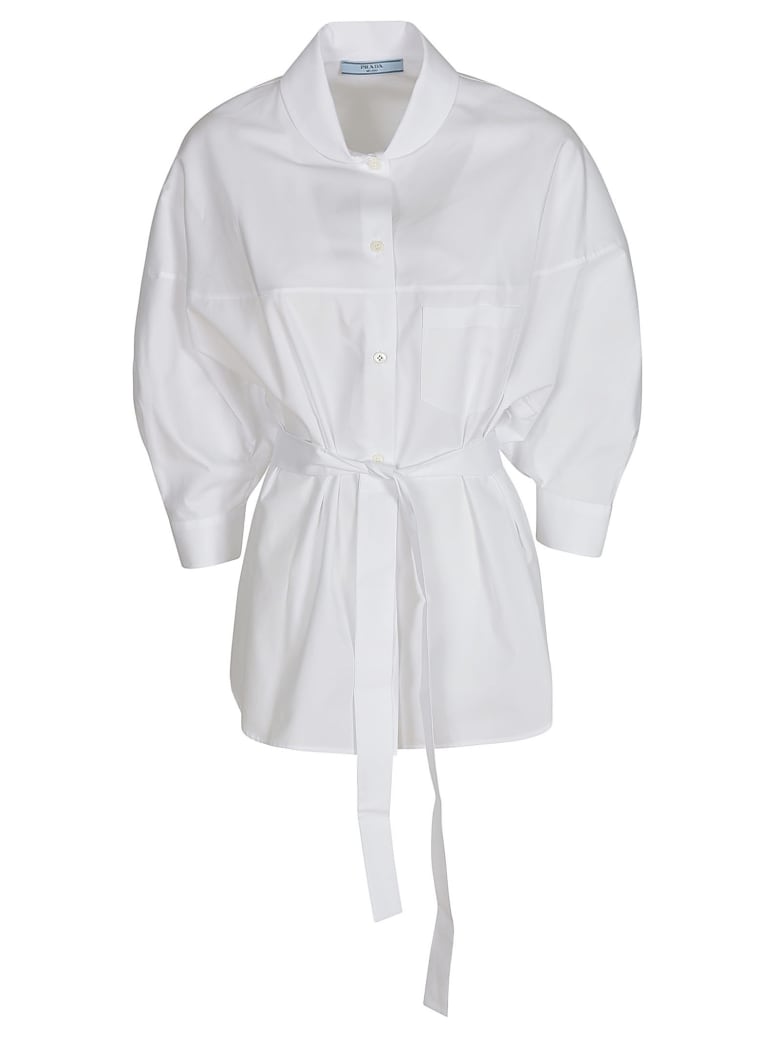 Prada Popeline Compact Shirt - White