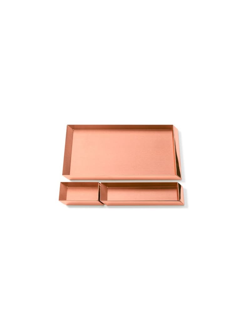 Ghidini 1961 Axonometry - Desk Trays Set Rose Gold - Rose gold