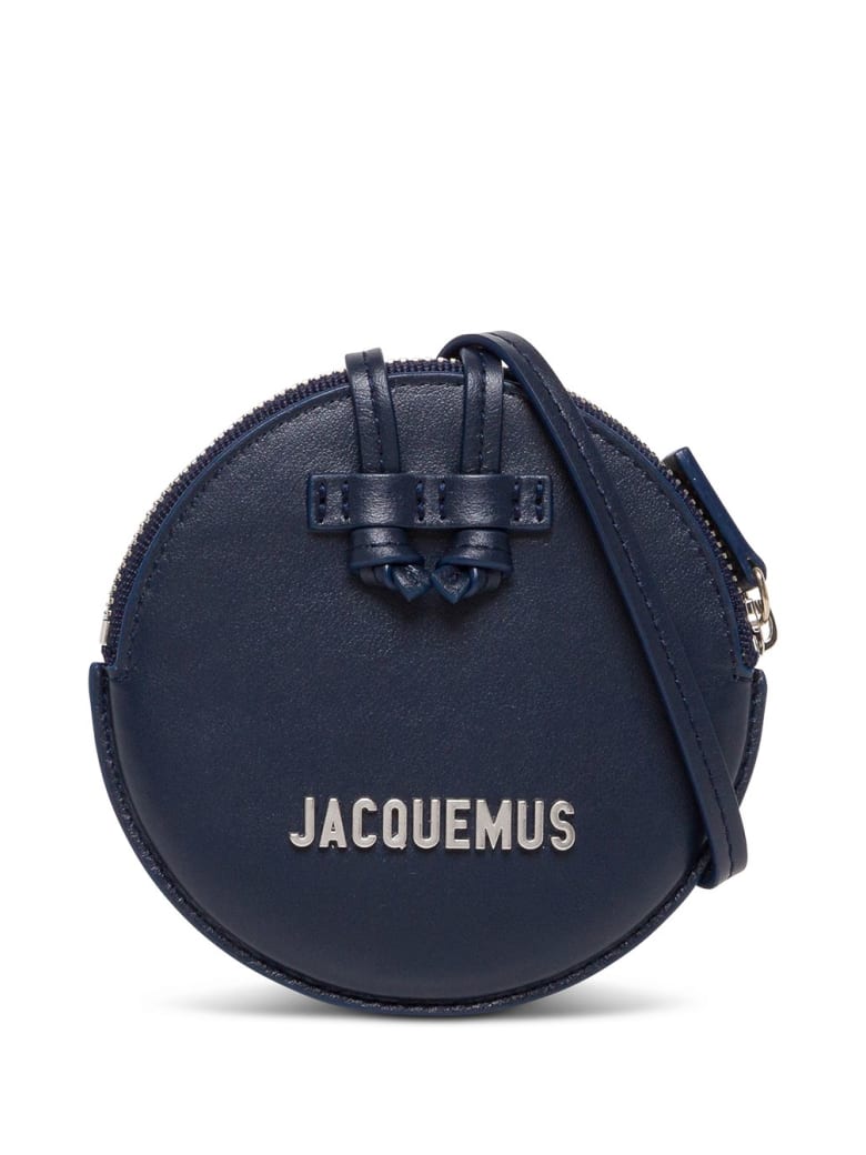 Jacquemus Le Pitchou Crossbody Bag In Blue Leather - Blu