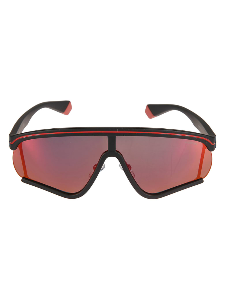 MSGM Polaroid Logo Sunglasses - Black