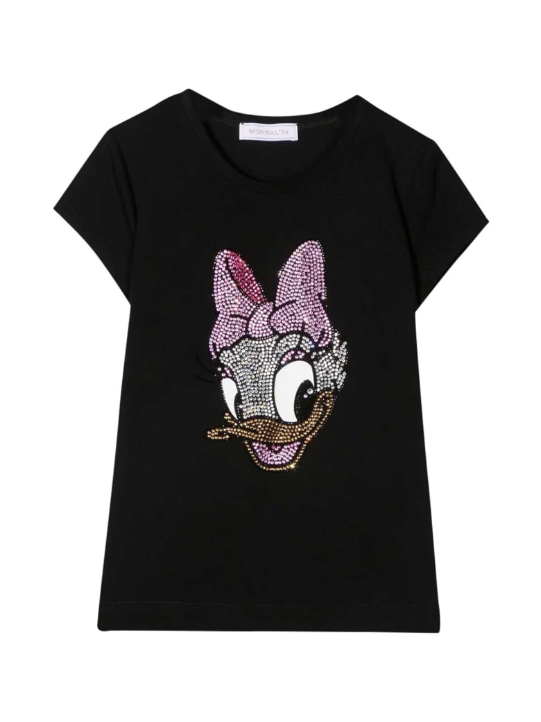 Monnalisa Black T-shirt - Nero