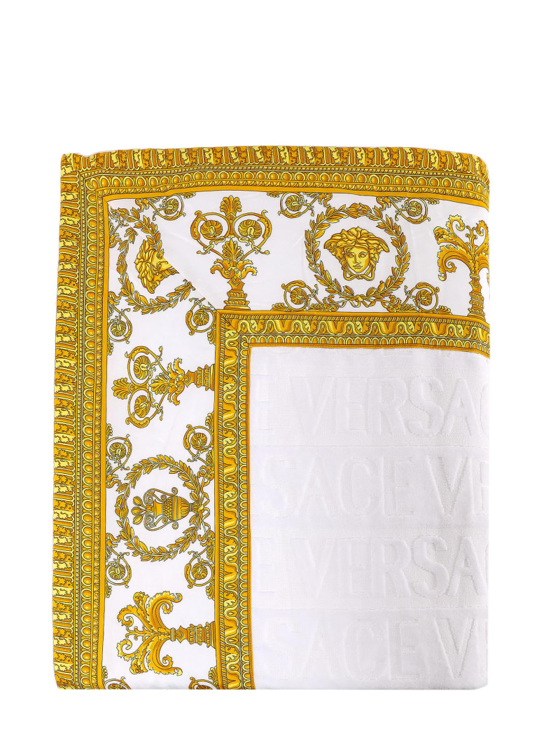 Versace Beach Towel - Bianco