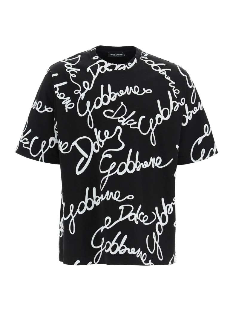 Dolce & Gabbana Oversize All-over Logo T-shirt