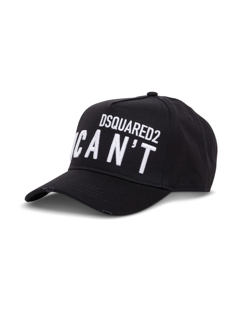 Dsquared2 Black And White Cotton Icon Hat - White/black