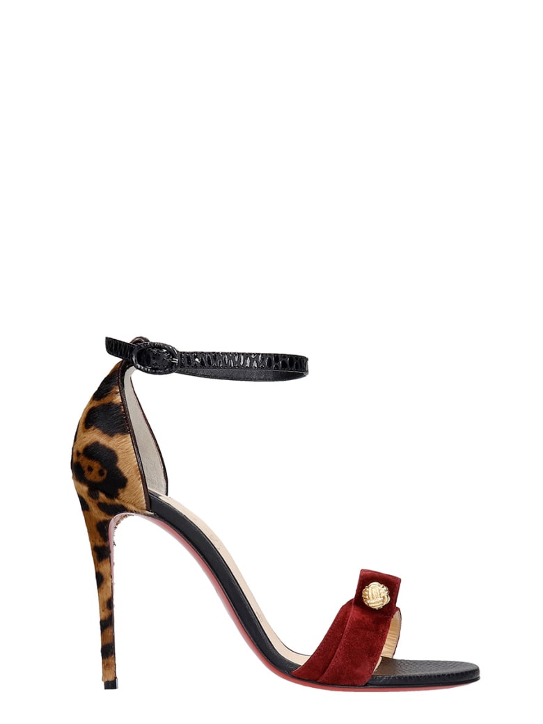 Christian Louboutin Stanisandal 100 Sandals In Multicolor Synthetic Fibers - multicolor