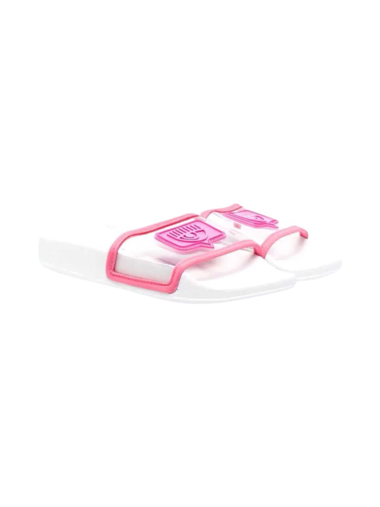 Chiara Ferragni Sandals With Embossed Logo - Rosa