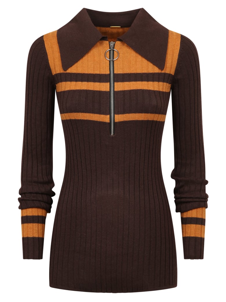 Dodo Bar Or Polo Body A Maniche Lunghe - Brown