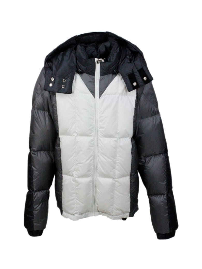 moncler jacket with moncler writing on hood