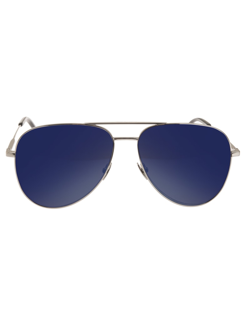 Saint Laurent Classic 11 Sunglasses With Blue Lenses - Blue sky