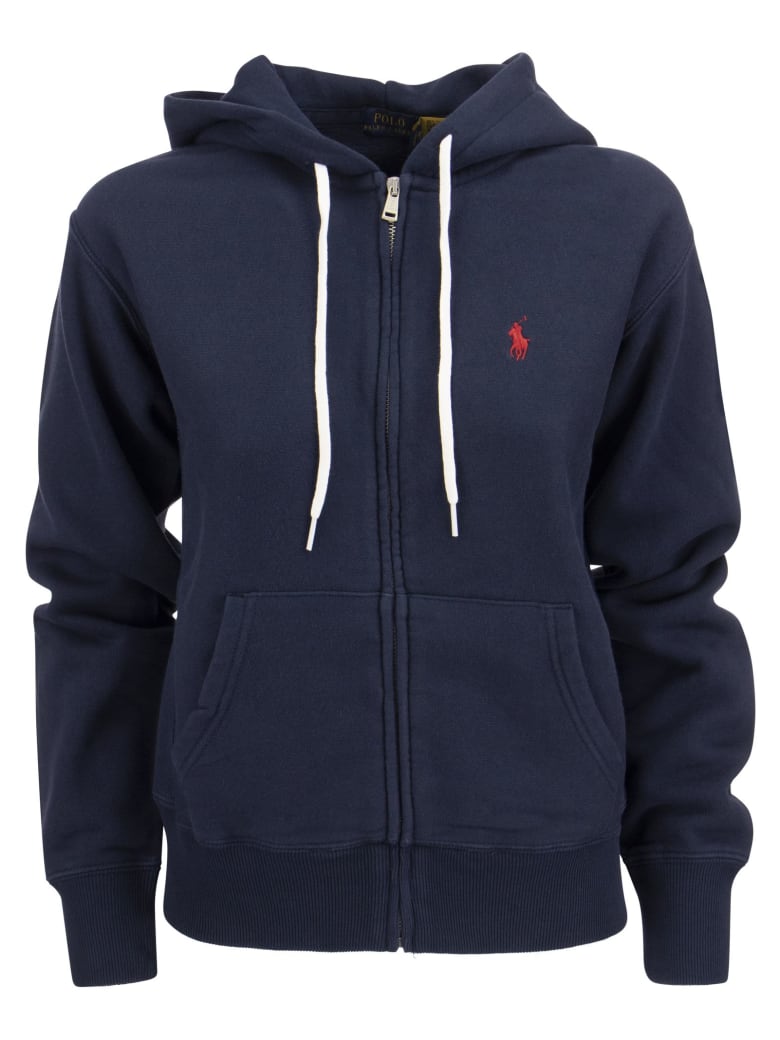 Ralph Lauren Hoodie With Zip - Blue