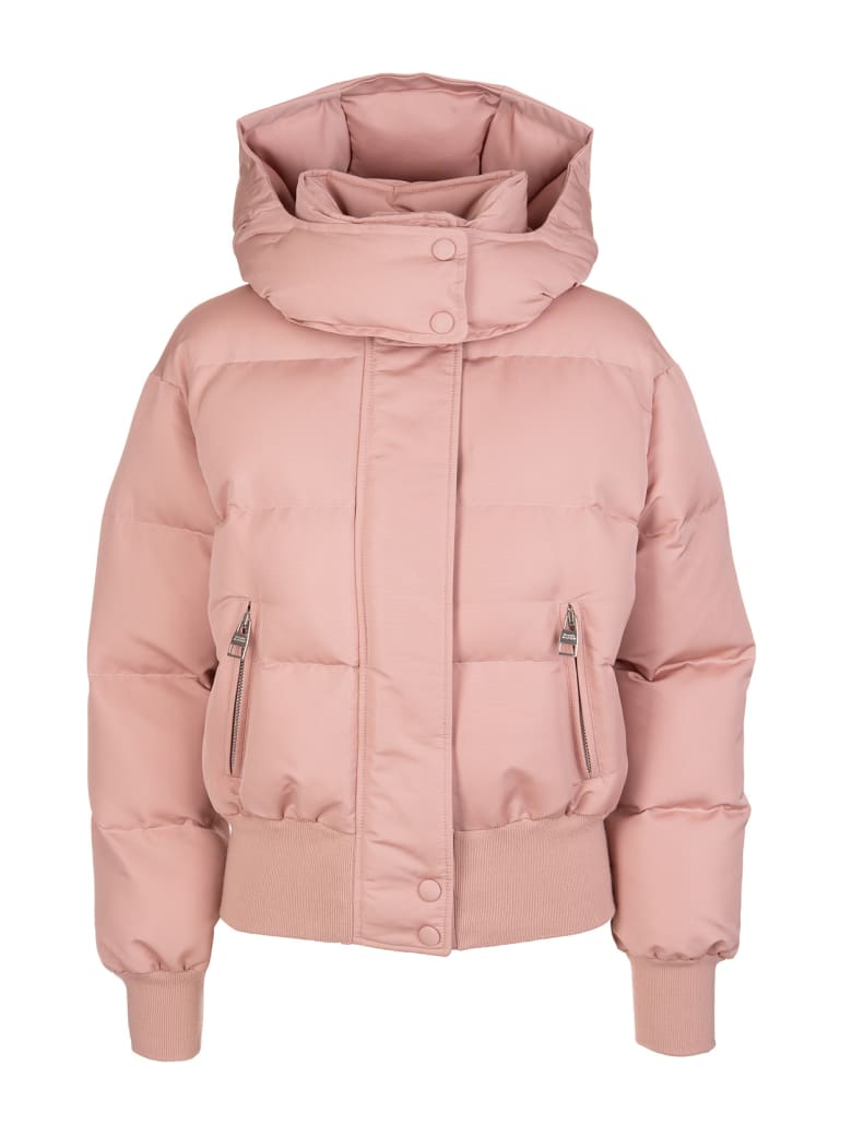 Alexander McQueen Woman Pink Mcqueen Graffiti Down Jacket - Rosa