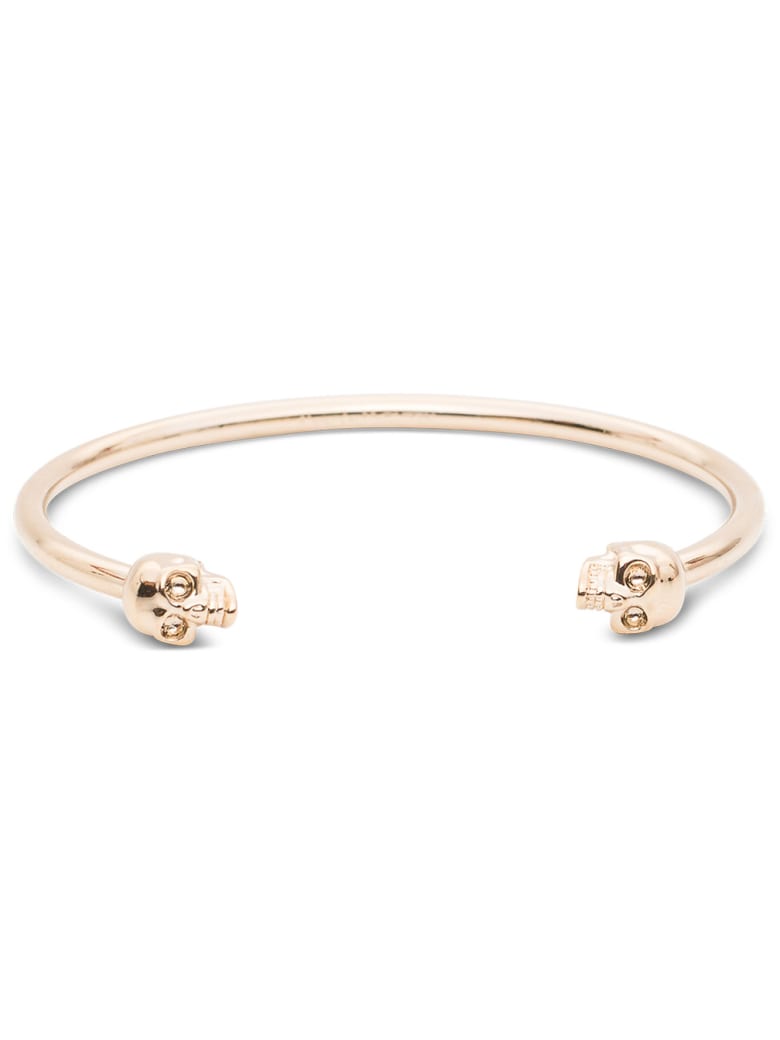 Alexander McQueen Twin Skull Bracelet - Metallic