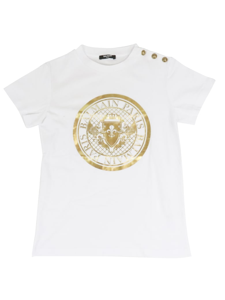 Balmain Cotton T-shirt - WHITE