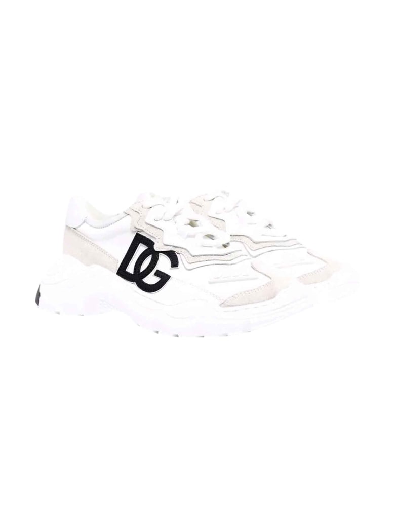 Dolce & Gabbana Sneakers With Dolce & Gabbana Logo - Bianco