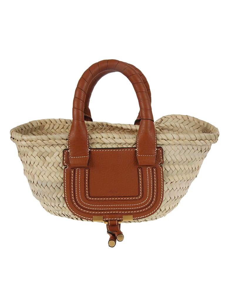 Chloé Marcie Weaved Tote - Tan