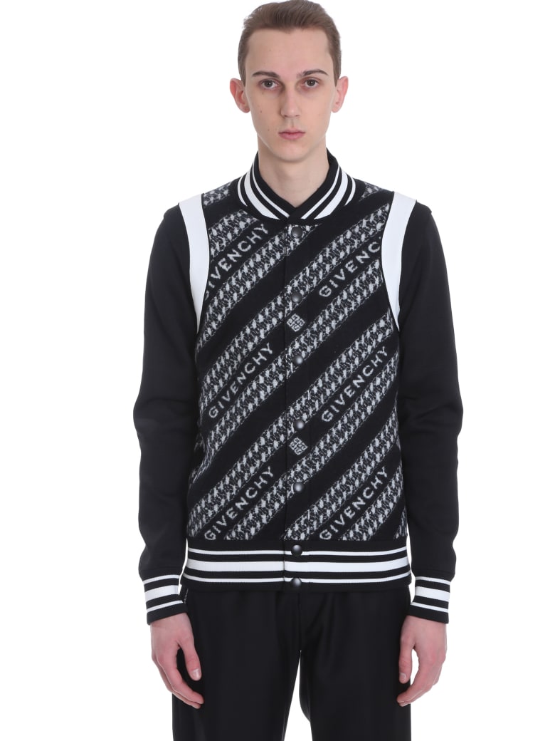 Givenchy Bomber In Black Wool - black