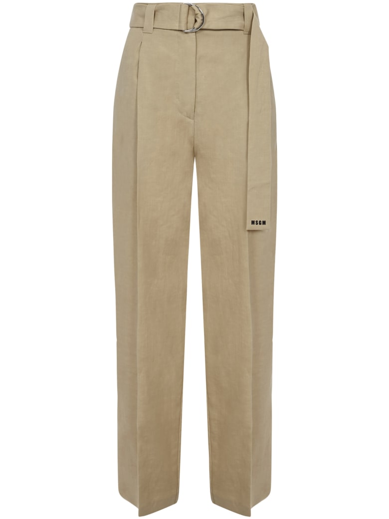 MSGM Trousers - Beige