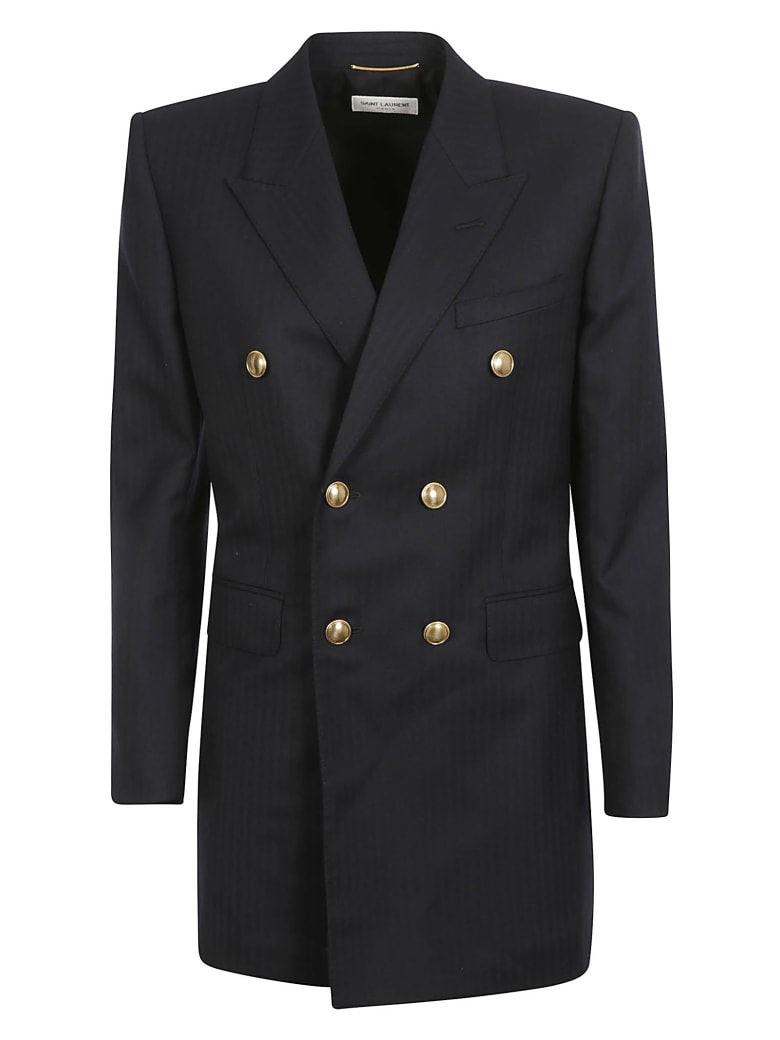 Saint Laurent Double-breasted Blazer - Navy