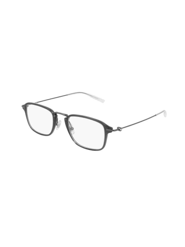 Montblanc MB0159O Eyewear - Grey Ruthenium Transp