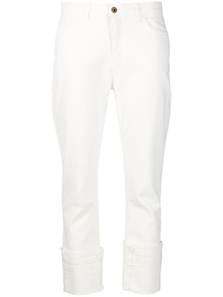 Merci White Crop Jeans - White