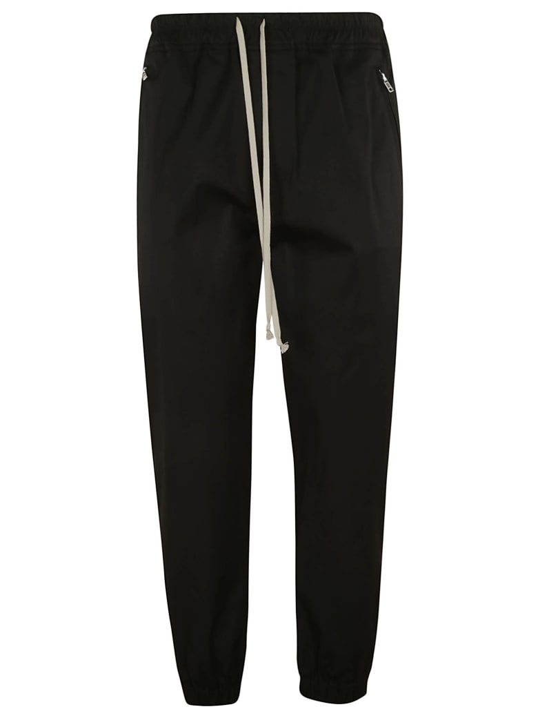 Rick Owens Cropped Track Pants - Black
