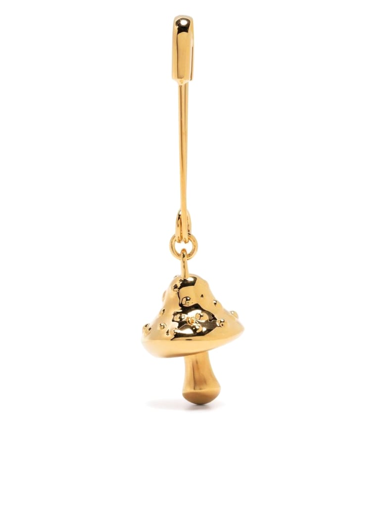 AMBUSH Mushroom Charm With Safety Pi - Oro