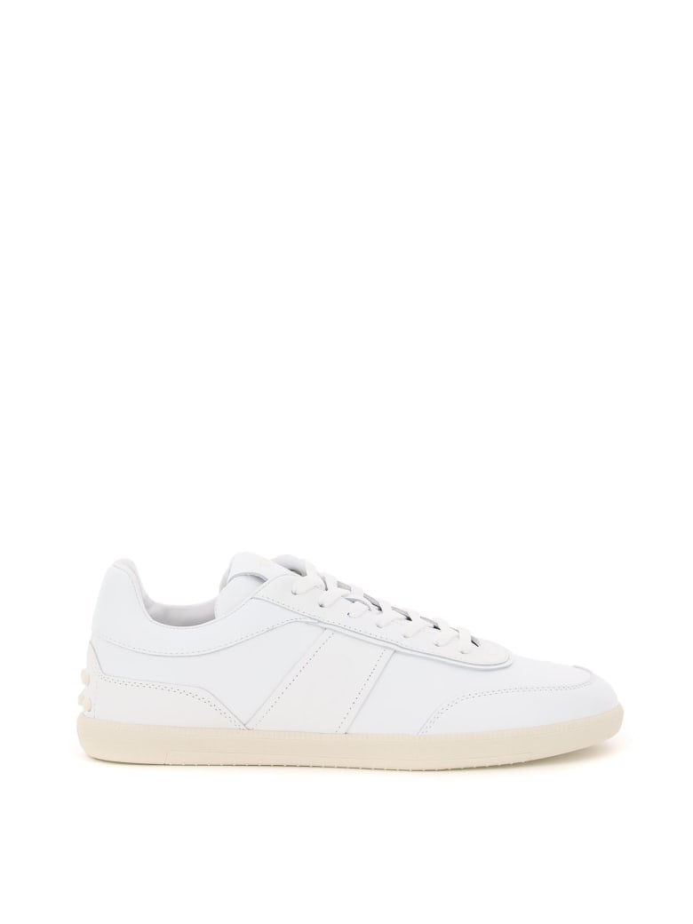 Tod's Tabs Leather Sneakers - Bianco