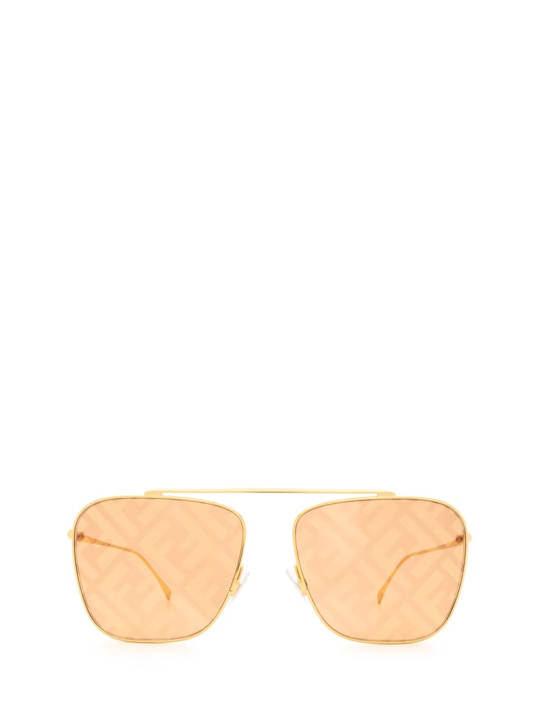 Fendi Fendi Ff 0406/s Gold Sunglasses - Gold