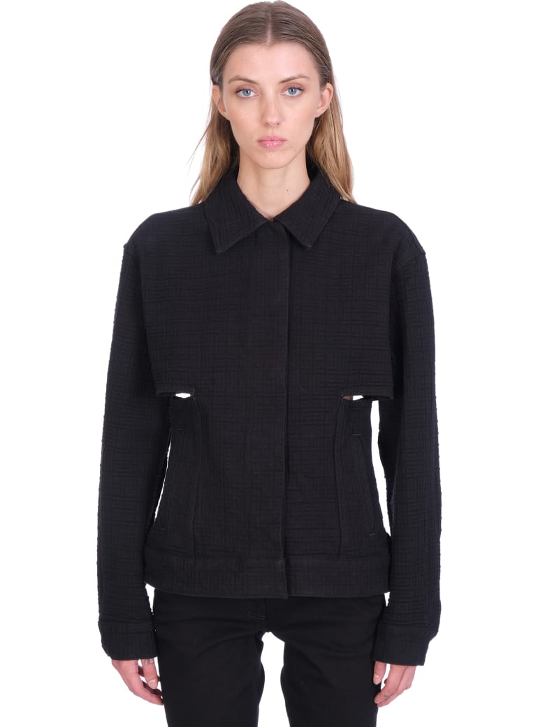 Givenchy Casual Jacket In Black Cotton - black