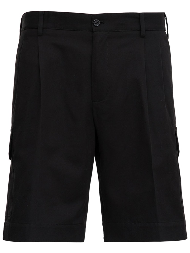 Dolce & Gabbana Five Pockets Bermuda Shorts In Black Jersey - Black