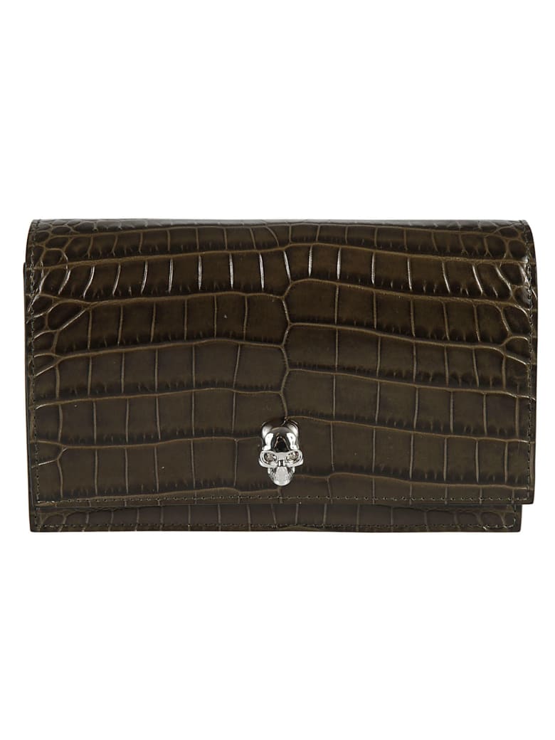 Alexander McQueen Mini Skull Shoulder Bag - Khaki