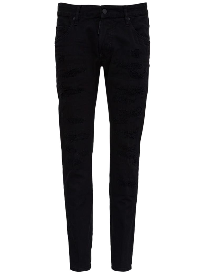 Dsquared2 Five Pockets Black Denim Jeans - Black