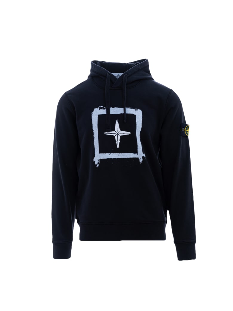 Stone Island Hooded Sweatshirt - Nero